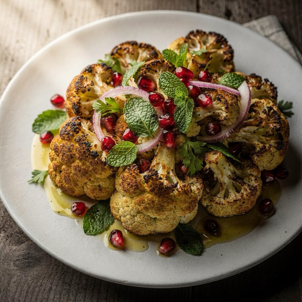 Roasted Cauliflower & Pomegranate