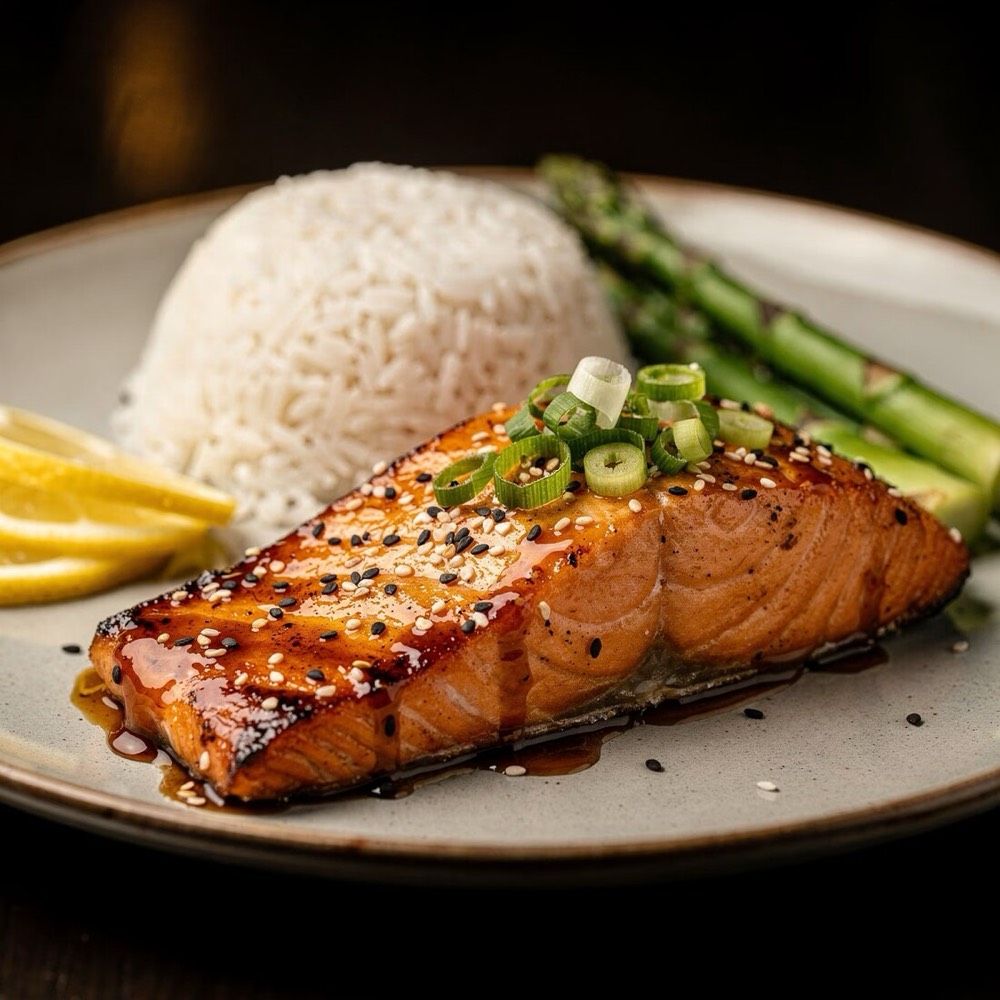 Grilled Teriyaki Salmon